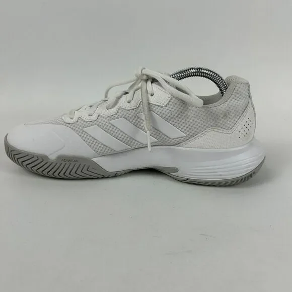 adidas Game Court 2 Tennis Sneakers Women Size 9 White Mesh Upper Lace Up GW4971 - Picture 7 of 10